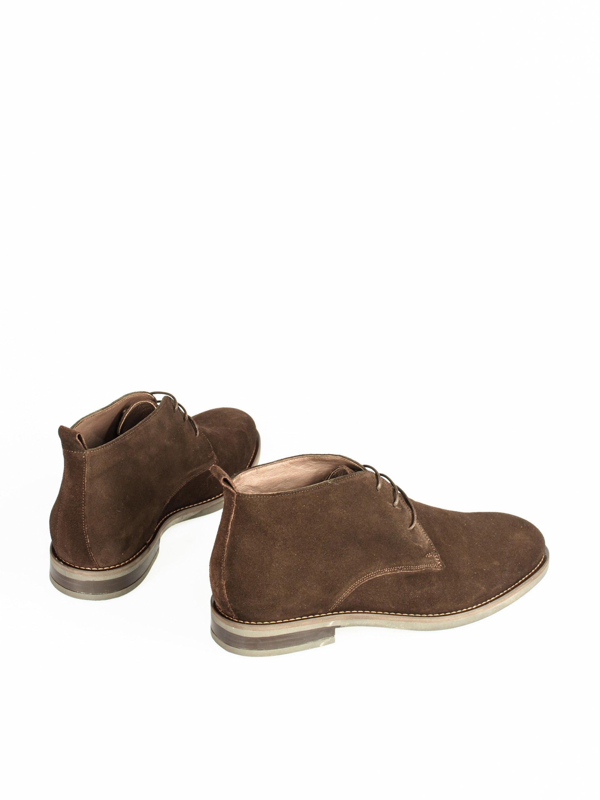 Botin cordones marron