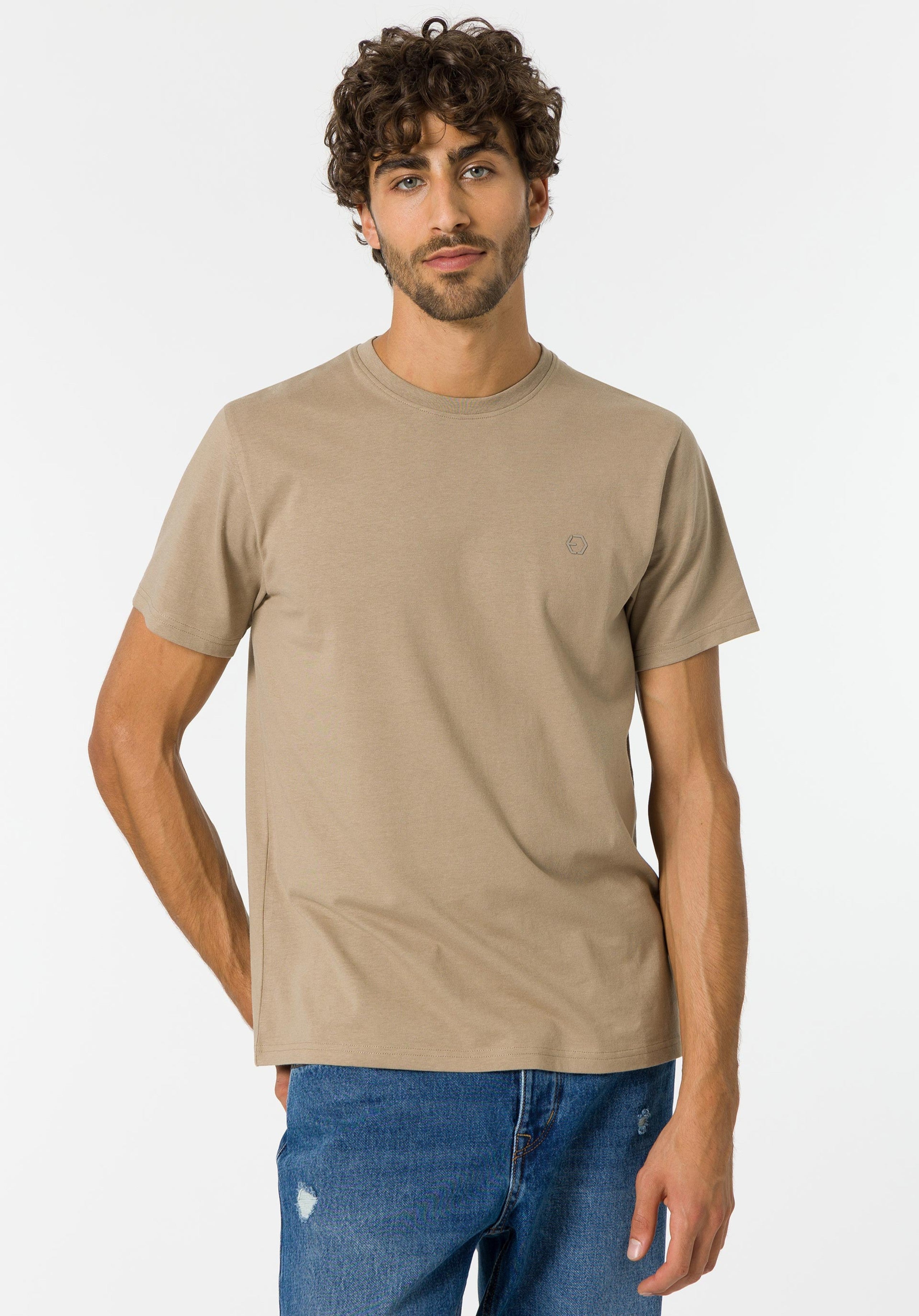 Camiseta Beis Barton