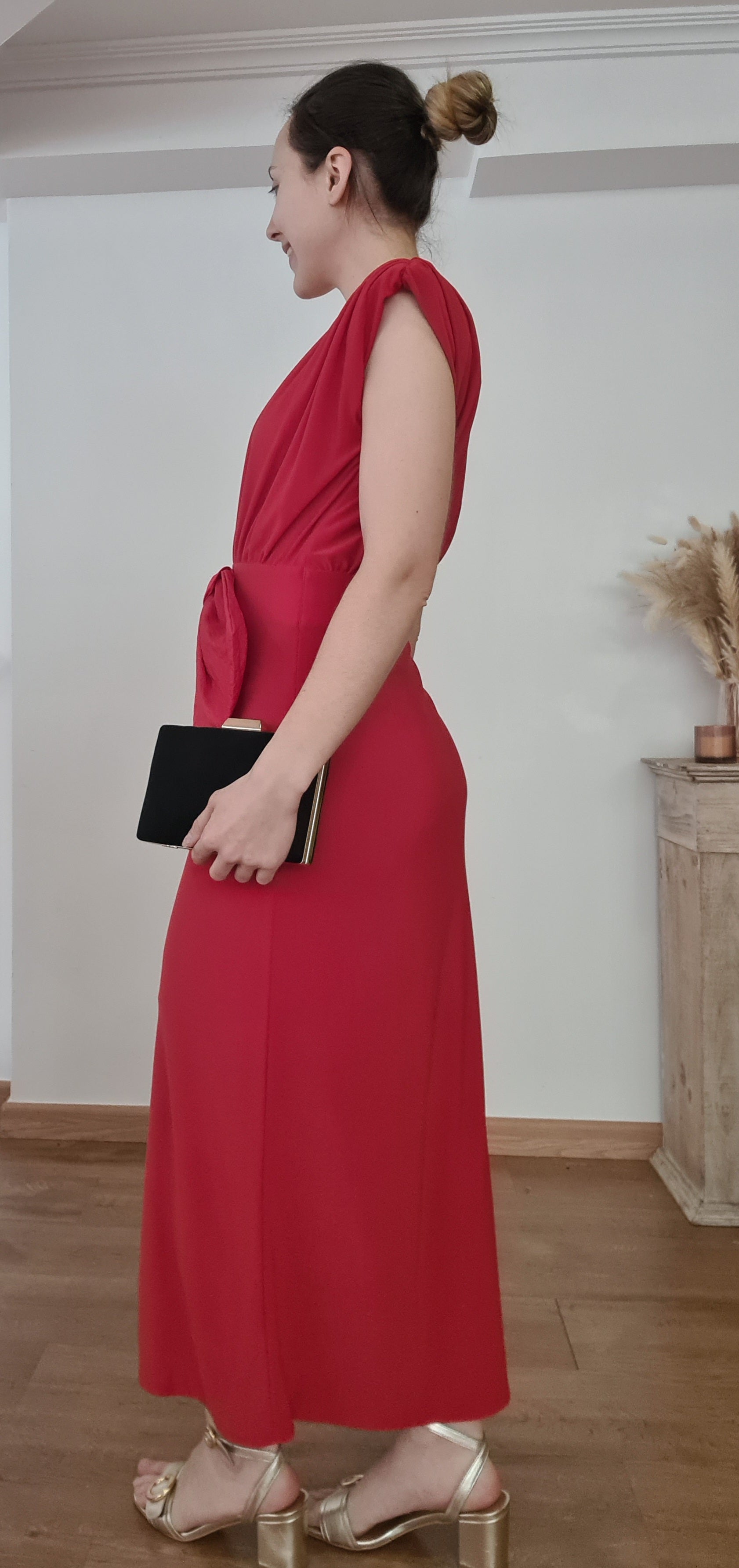 Vestido Rojo Lazo