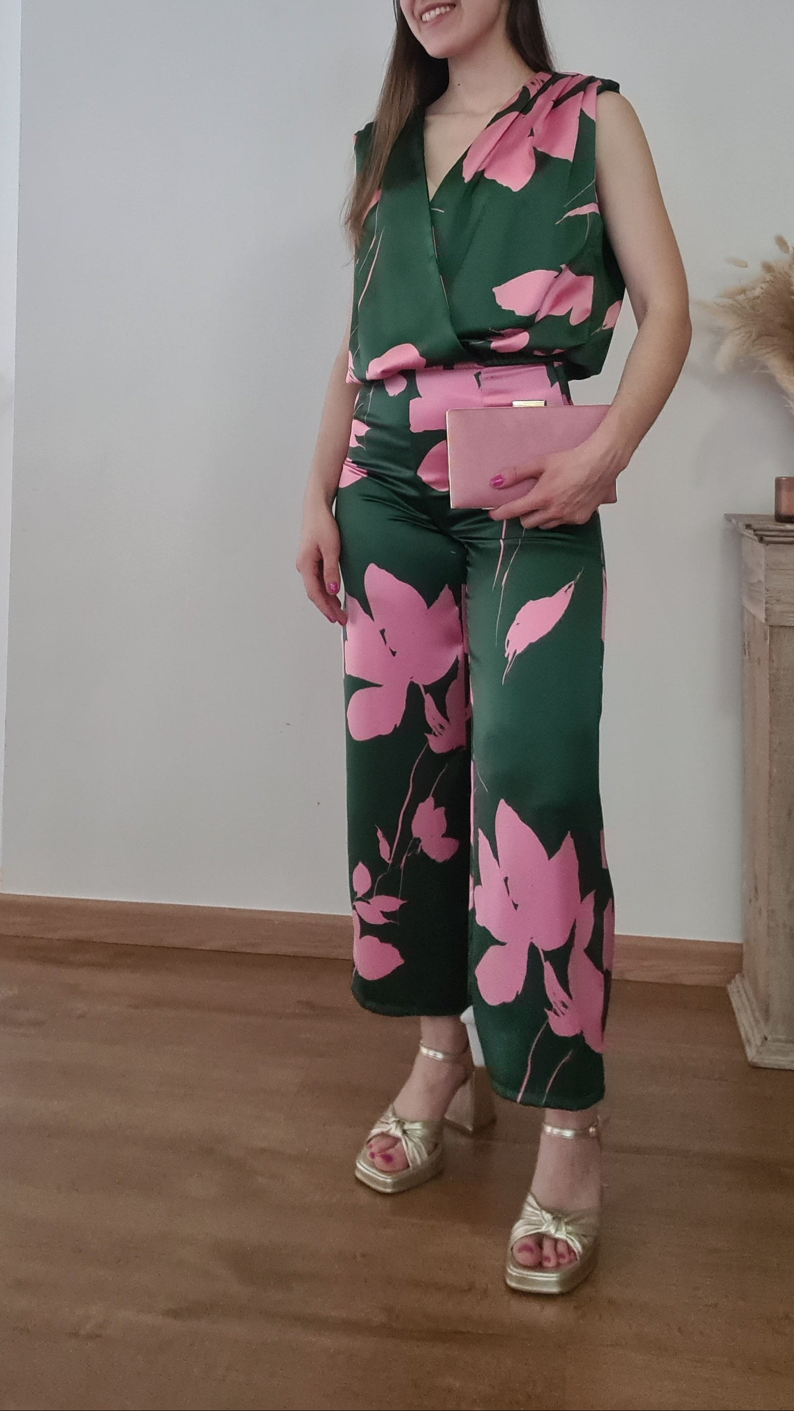Conjunto Verde-Fucsia