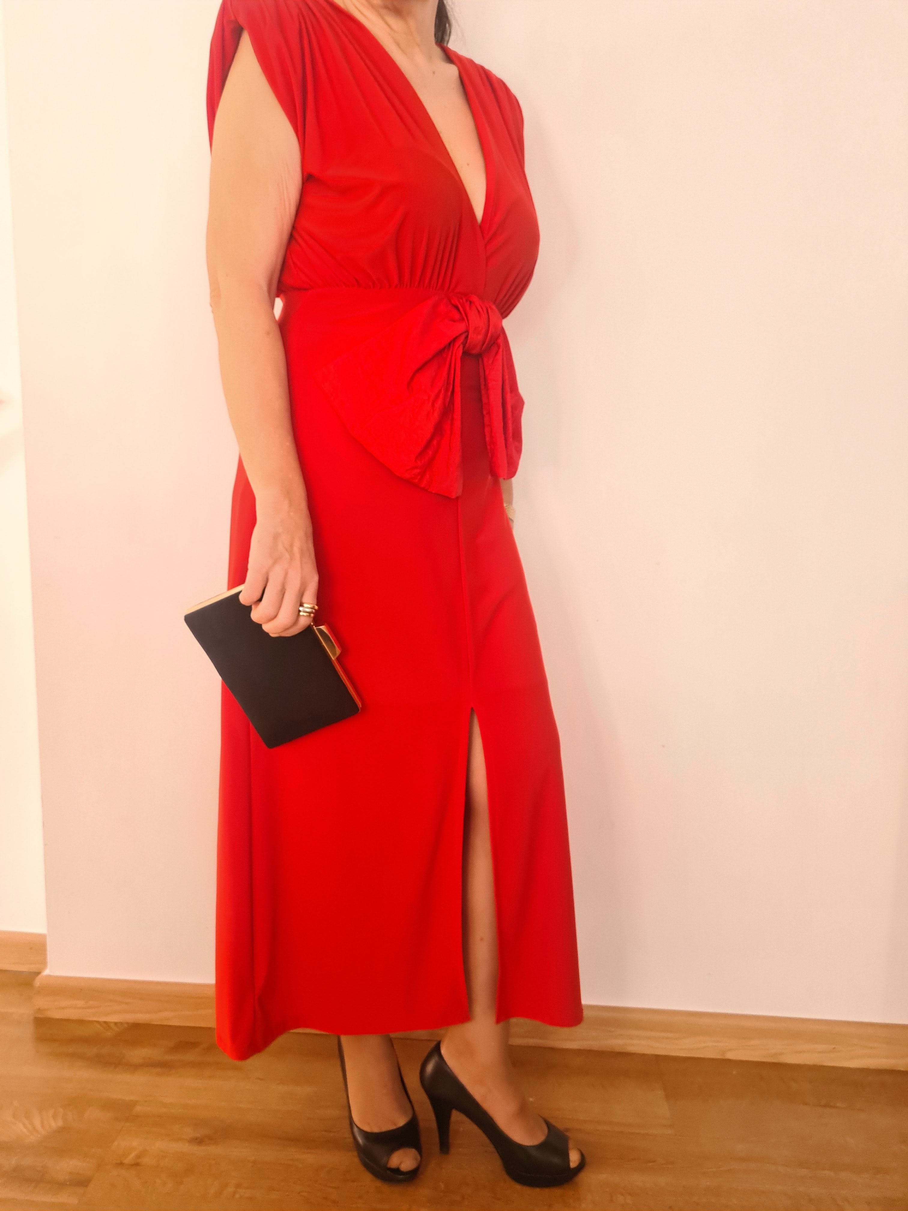 Vestido Rojo Lazo