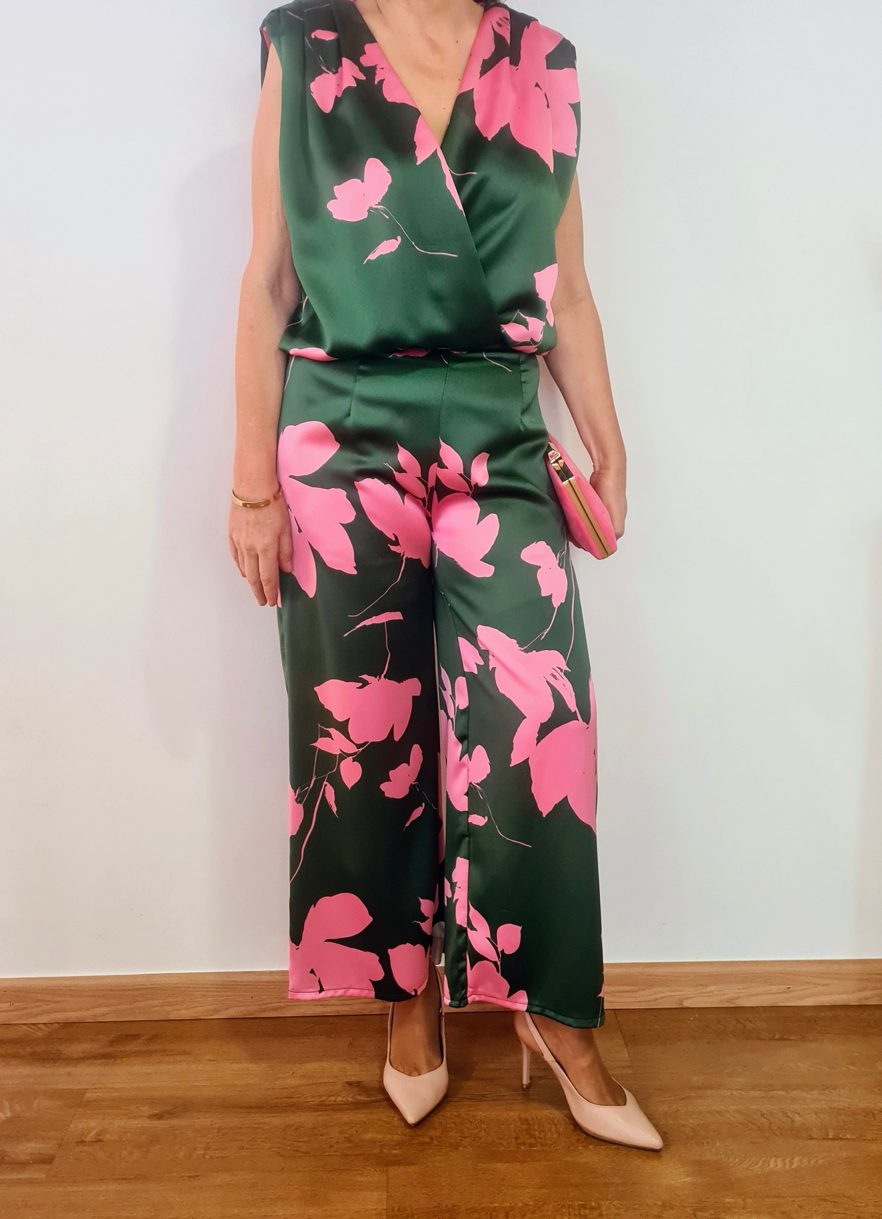 Conjunto Verde-Fucsia