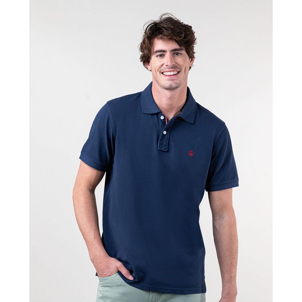Polo Pique Marino