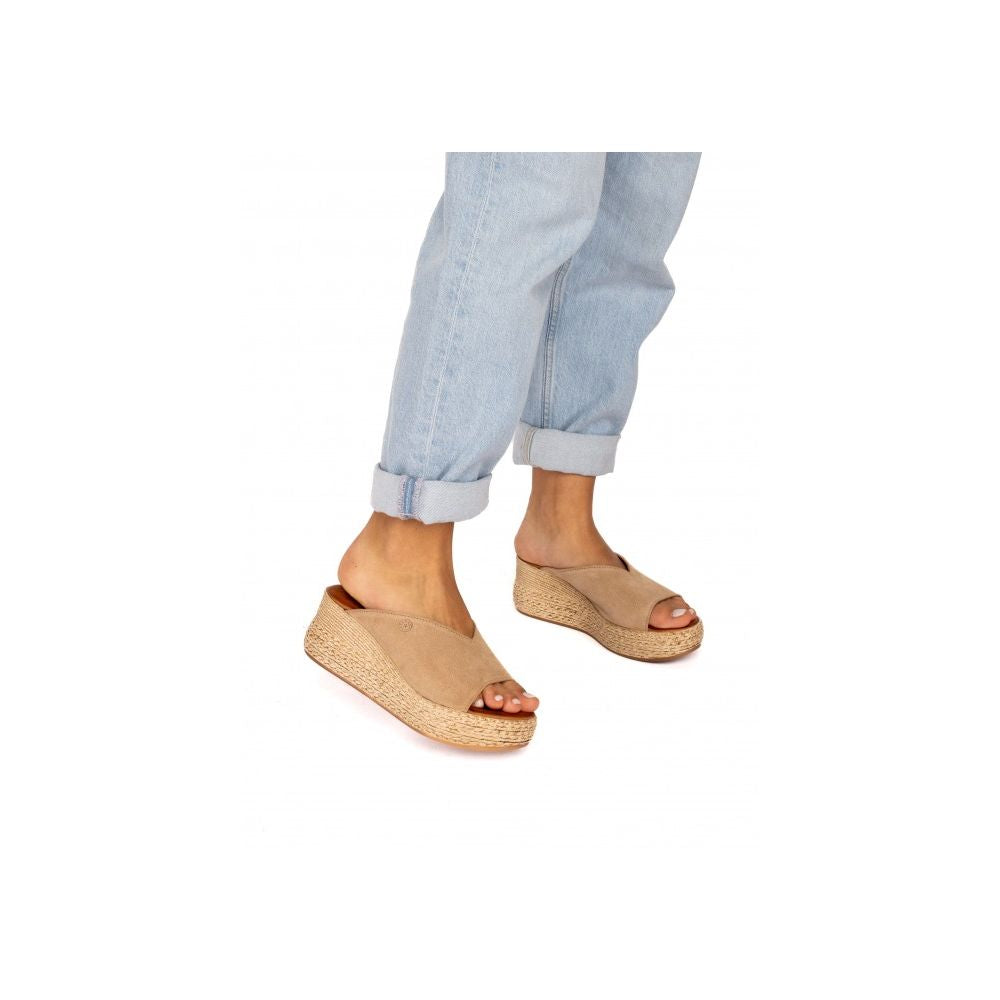 Sandalia Wedge Beige