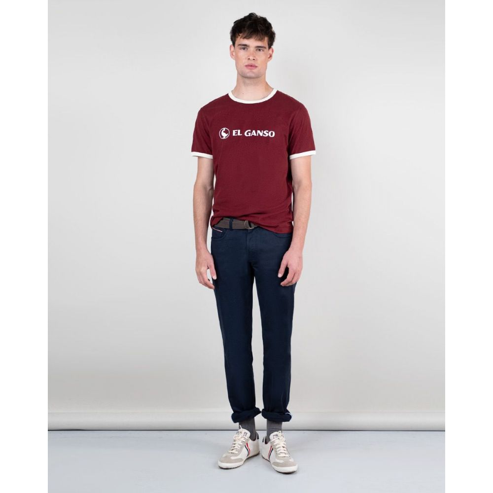 Camiseta Logo Granate