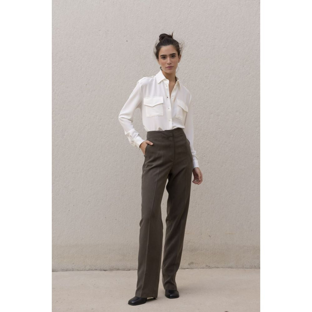 Camisa Crudo Bolsillos