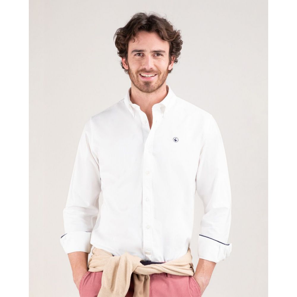 Camisa Garment Dyed Blanco
