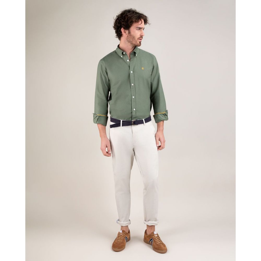 Camisa Garment Dyed Kaki