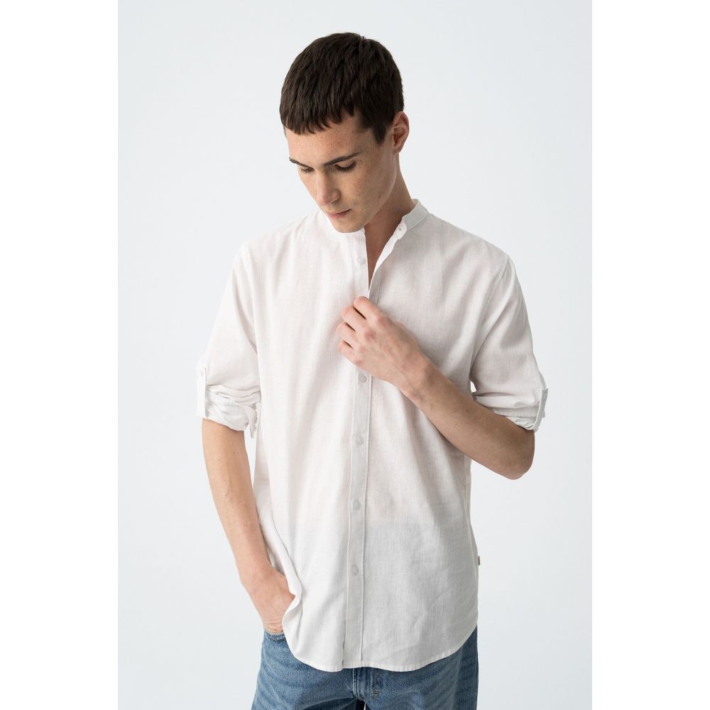 Camisa Blanca Bishop