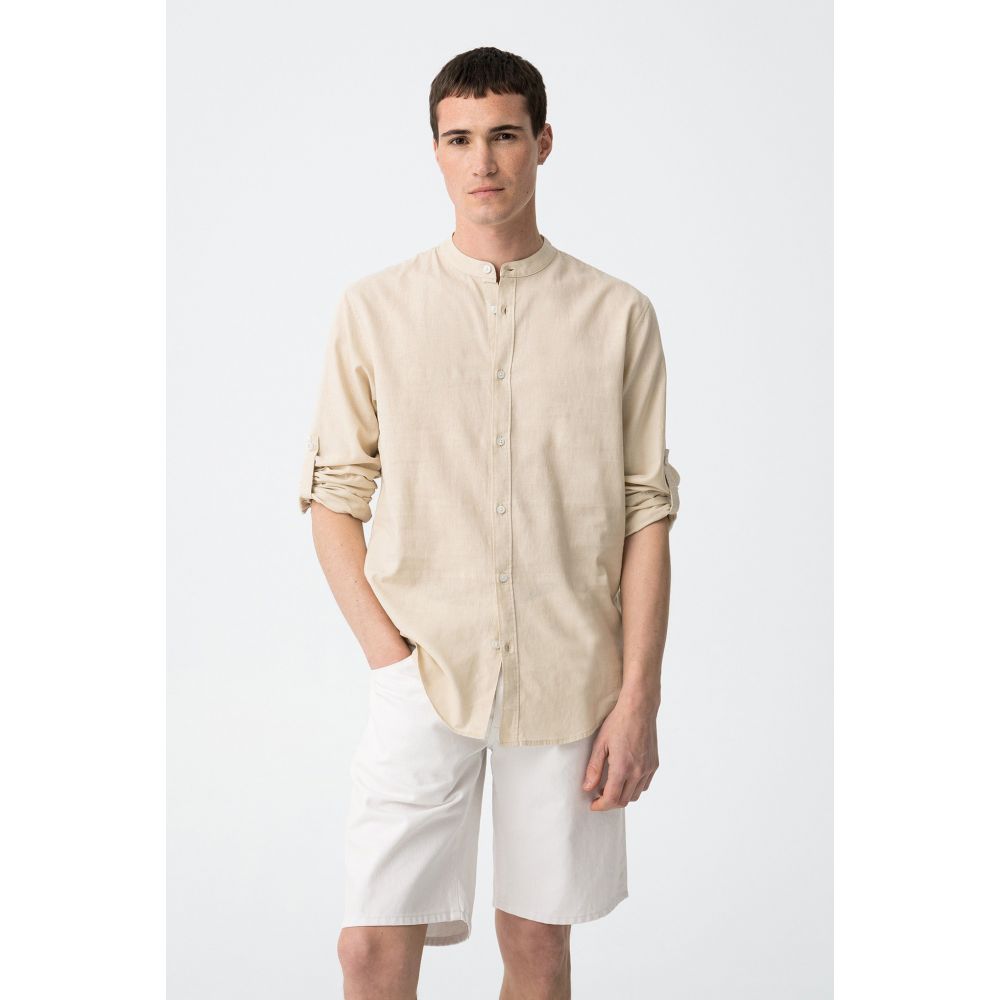 Camisa Beis Claro Bishop