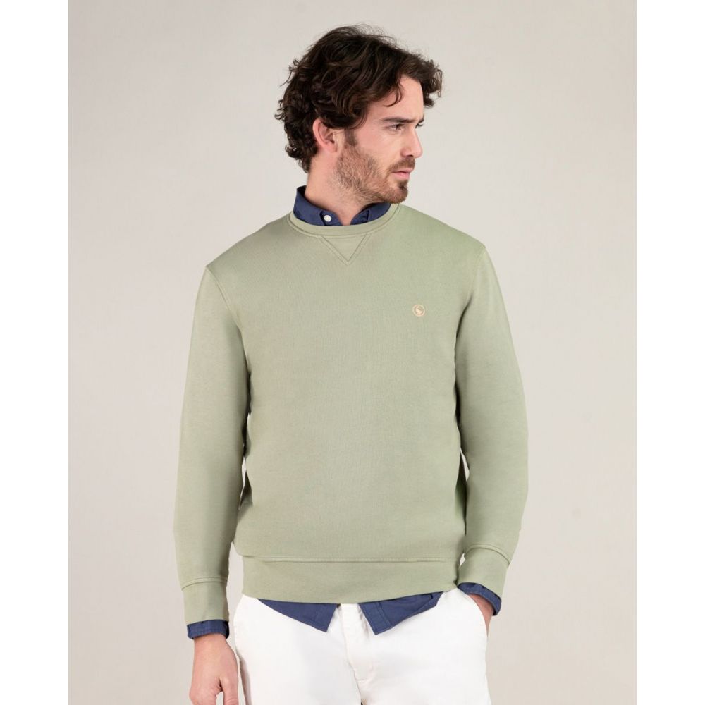 Sudadera Garment Dyed Kaki