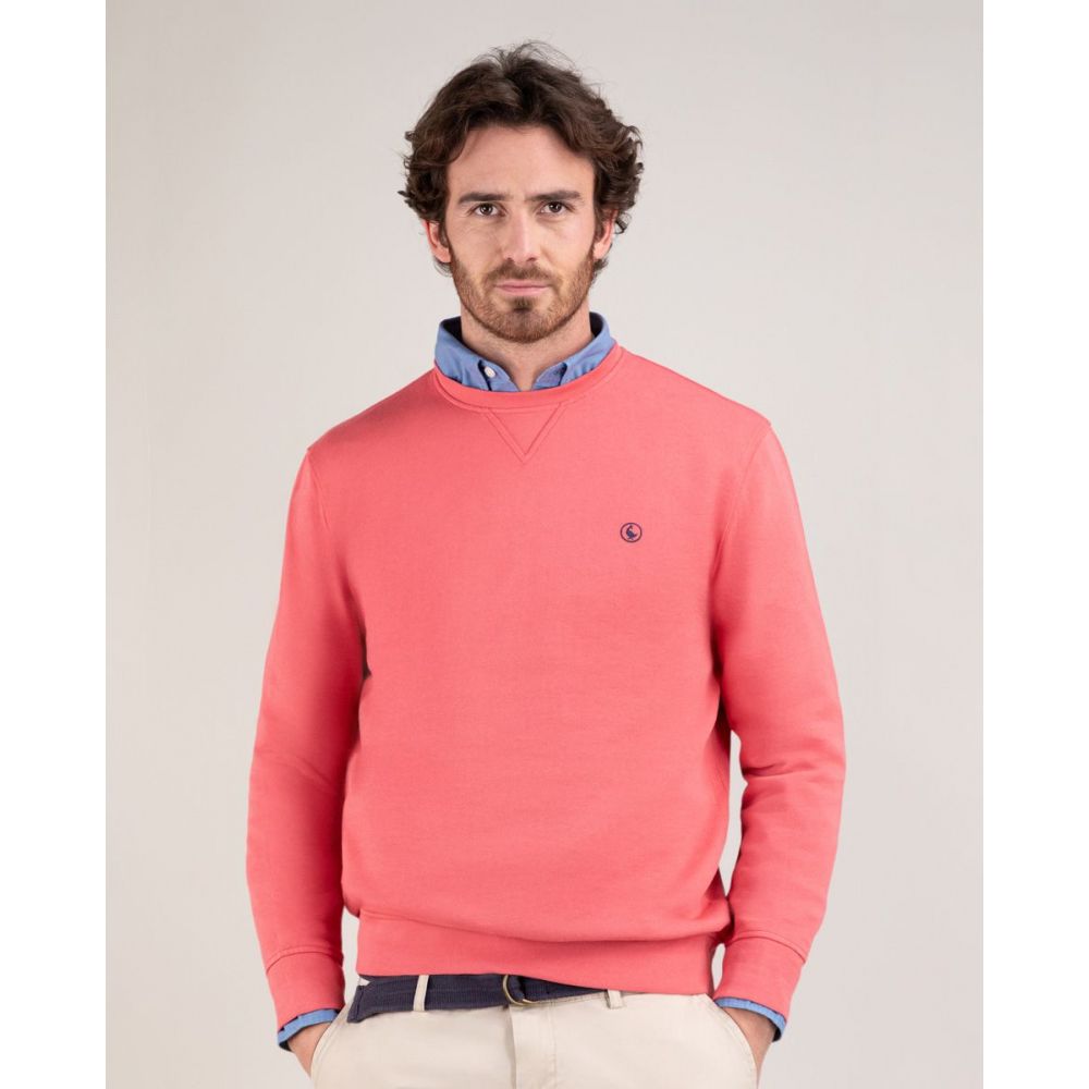 Sudadera Garment Dyed Rojo