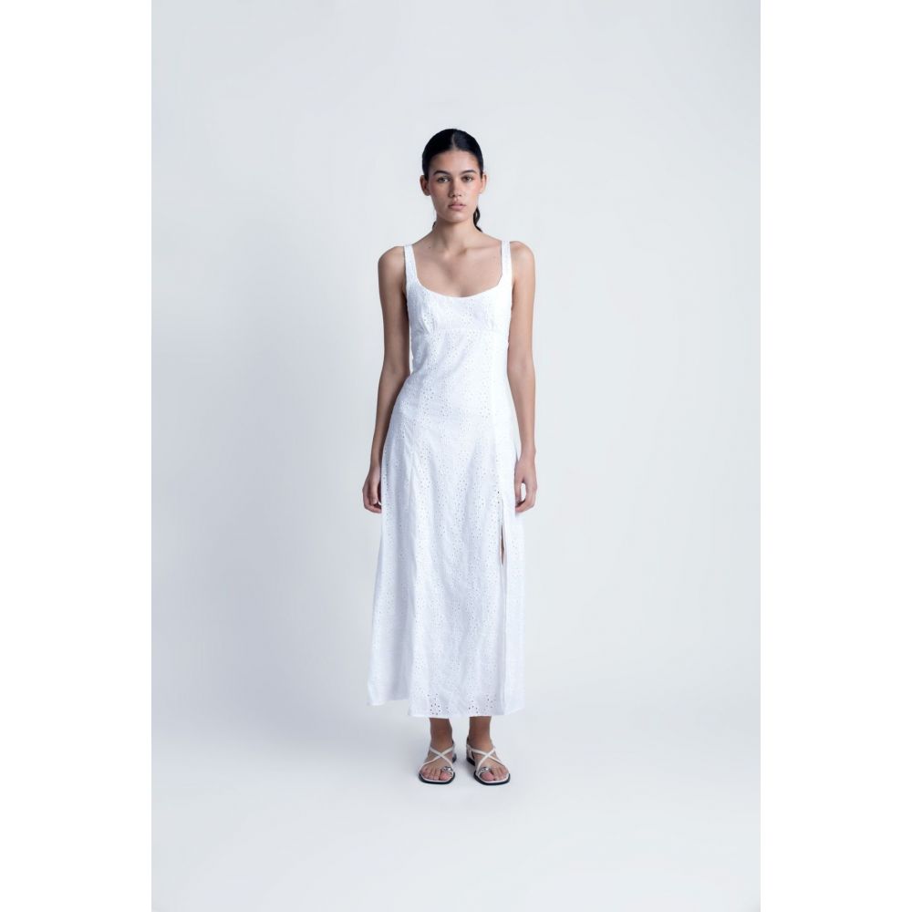 Vestido Crudo Perforado