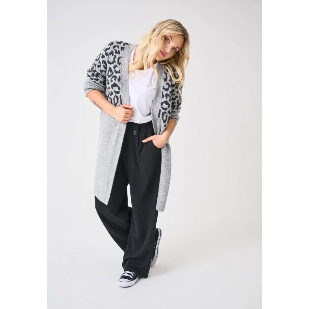 Chaqueta Larga Gris Jade