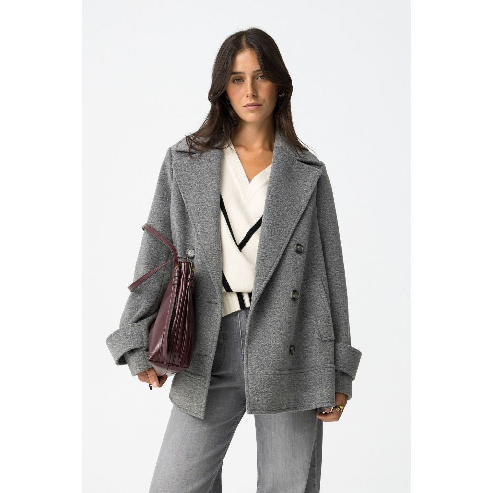 Abrigo Corto Gris Surry