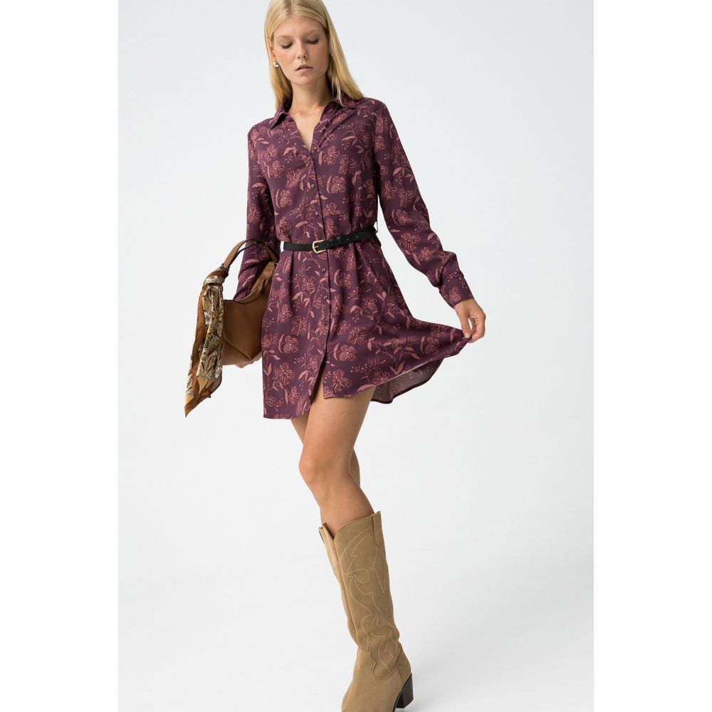 Vestido Rojo Leopard