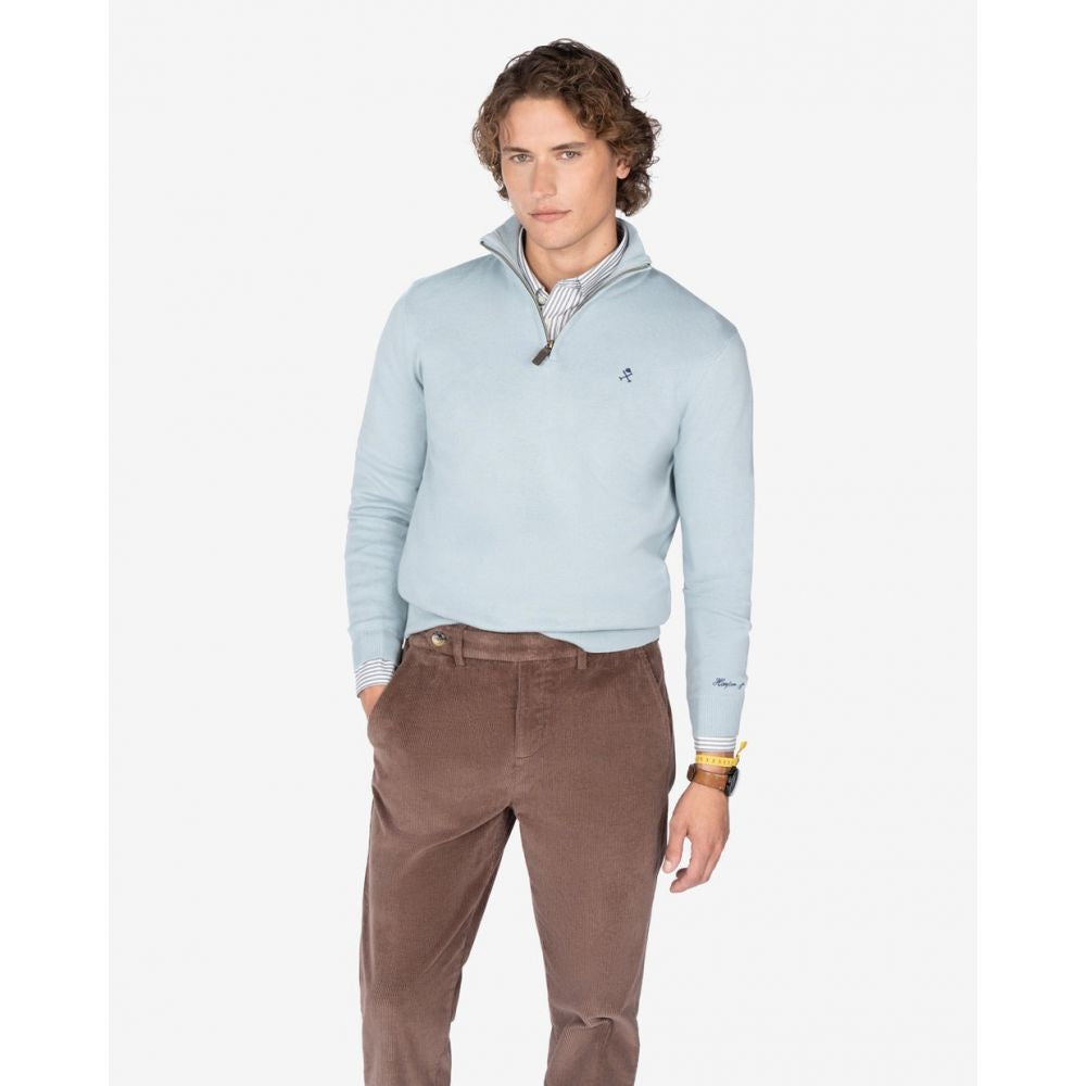 Jersey Icon Zipper Azul