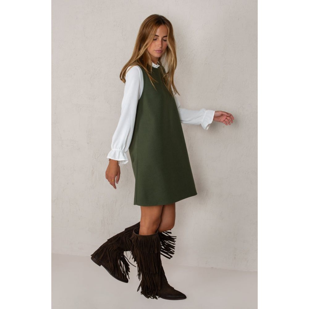 Vestido Gala Verde Oscuro