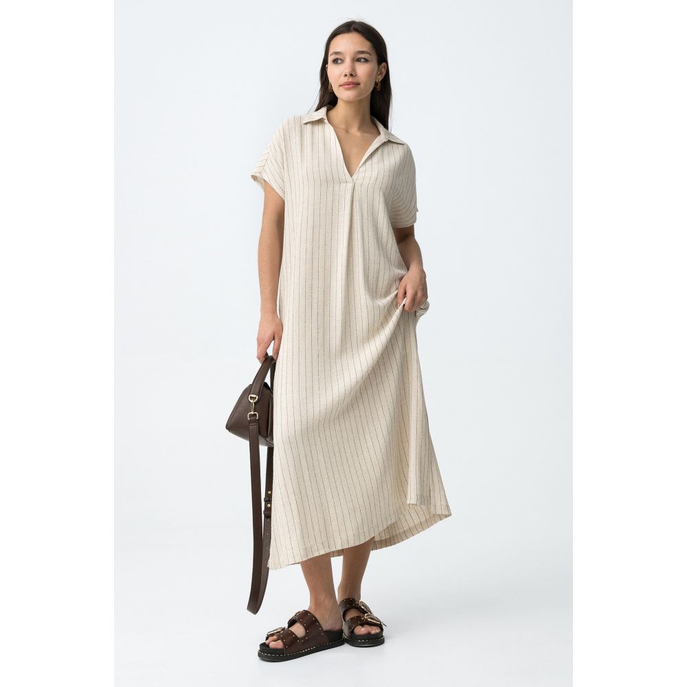 Vestido Beis Deniz