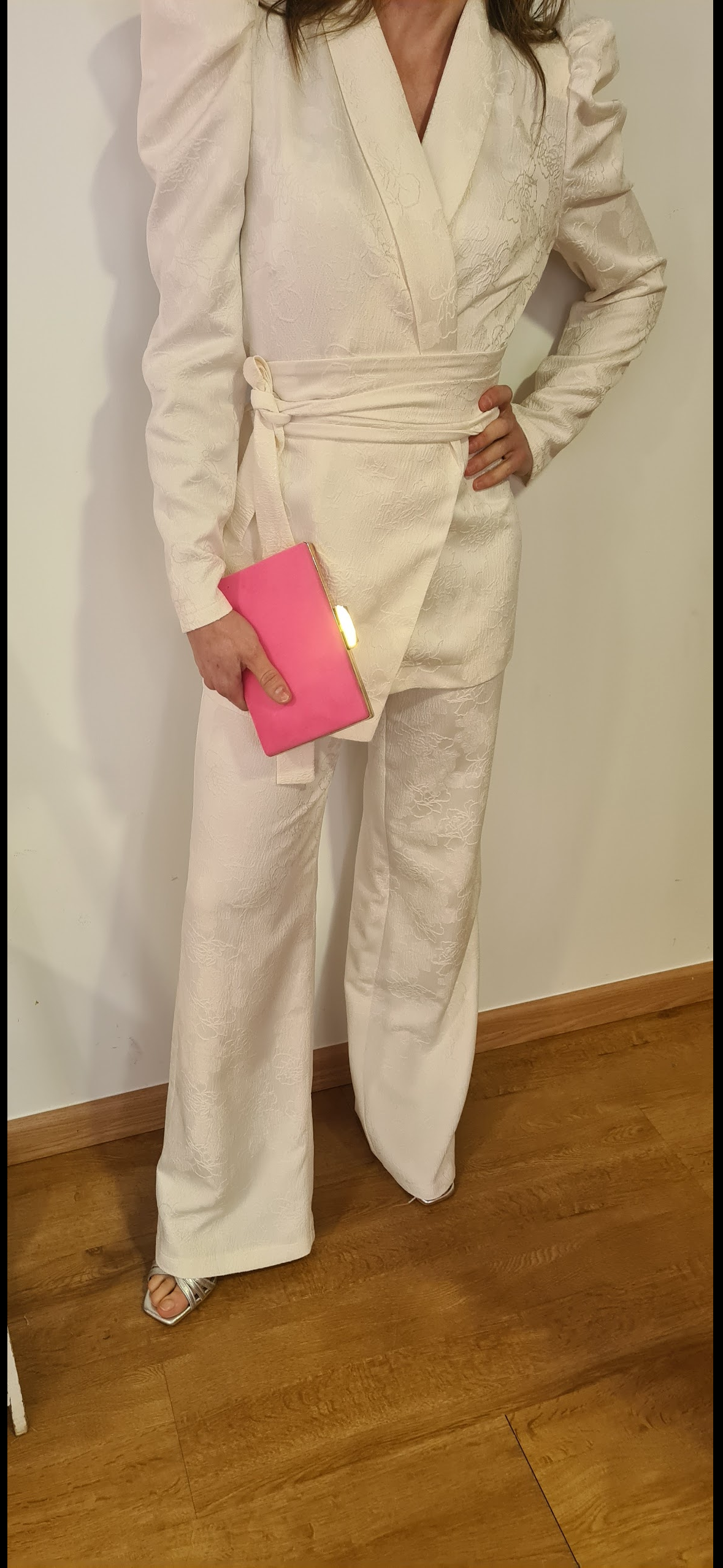 Traje Jacquard Crudo