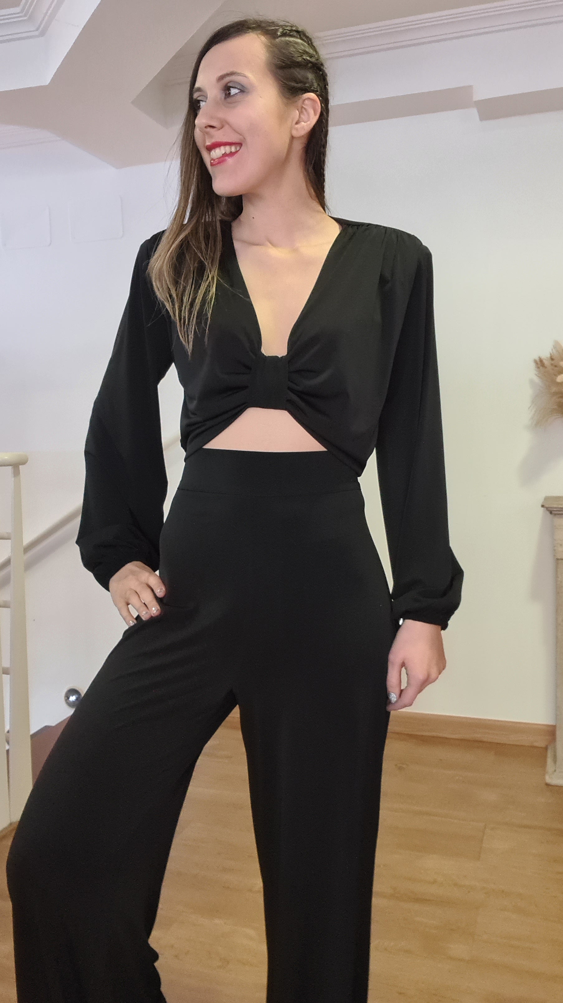 Conjunto Top Pantalón Negro