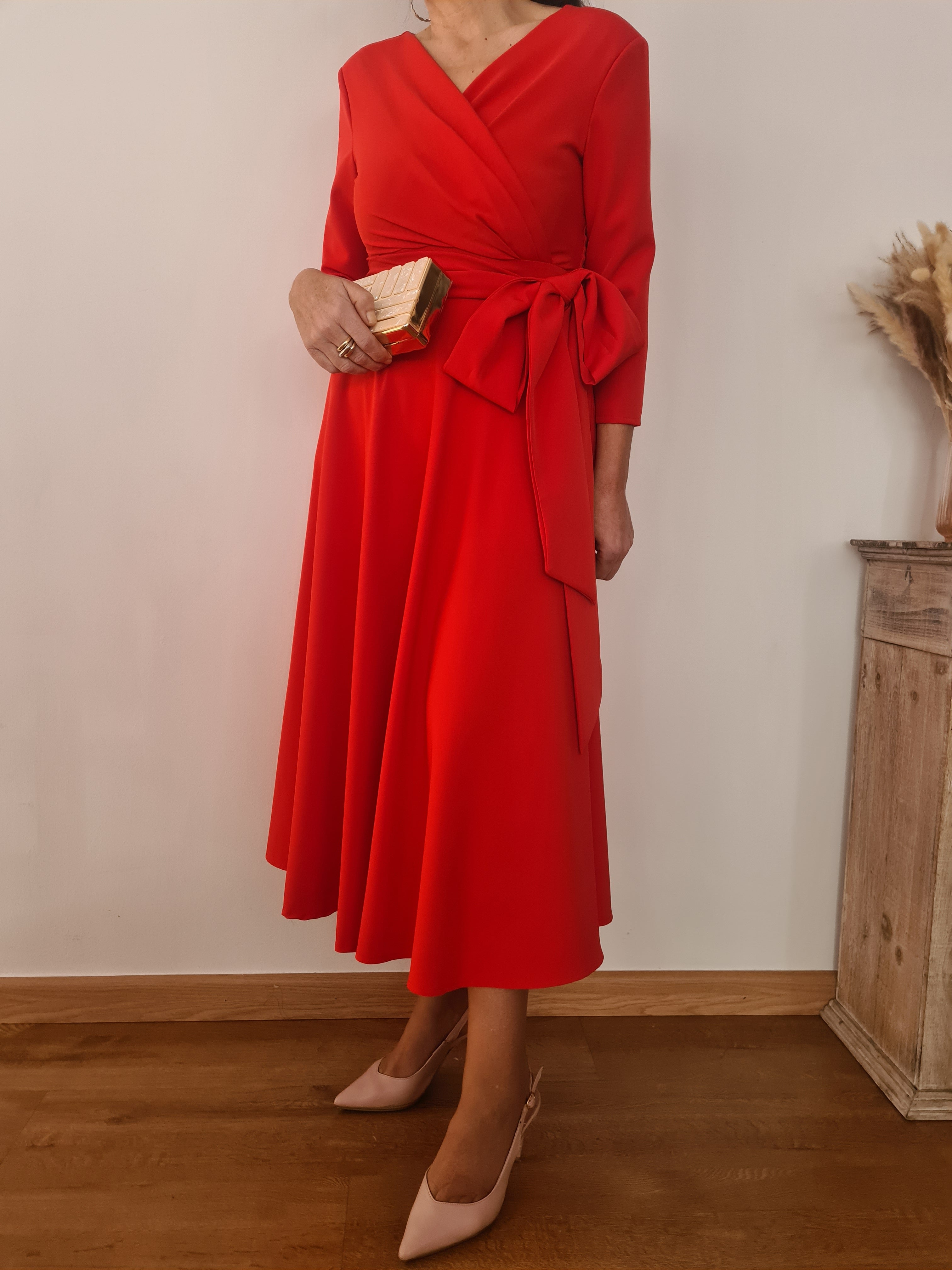 Vestido Marina Rojo