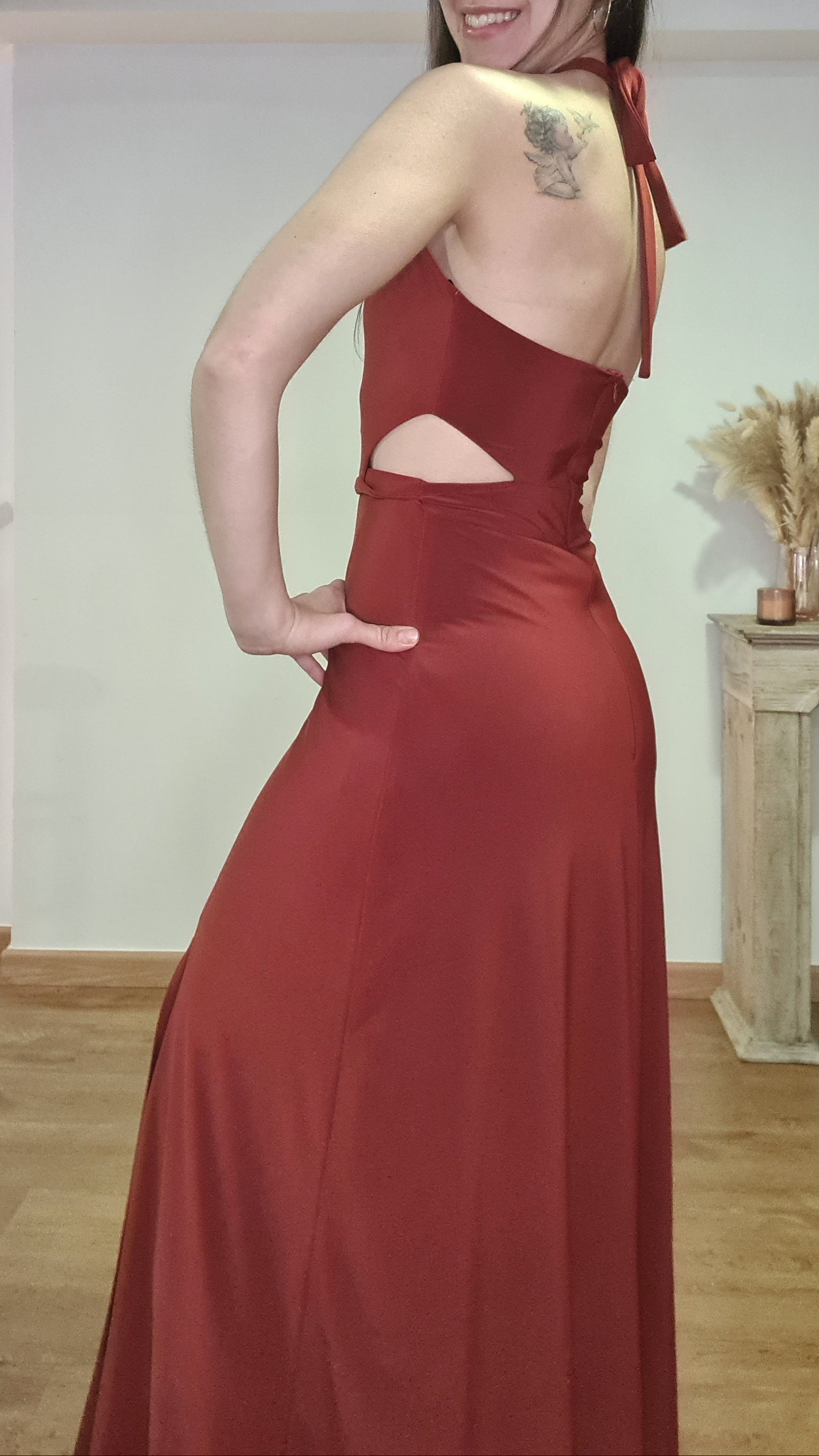 Vestido Teja Largo