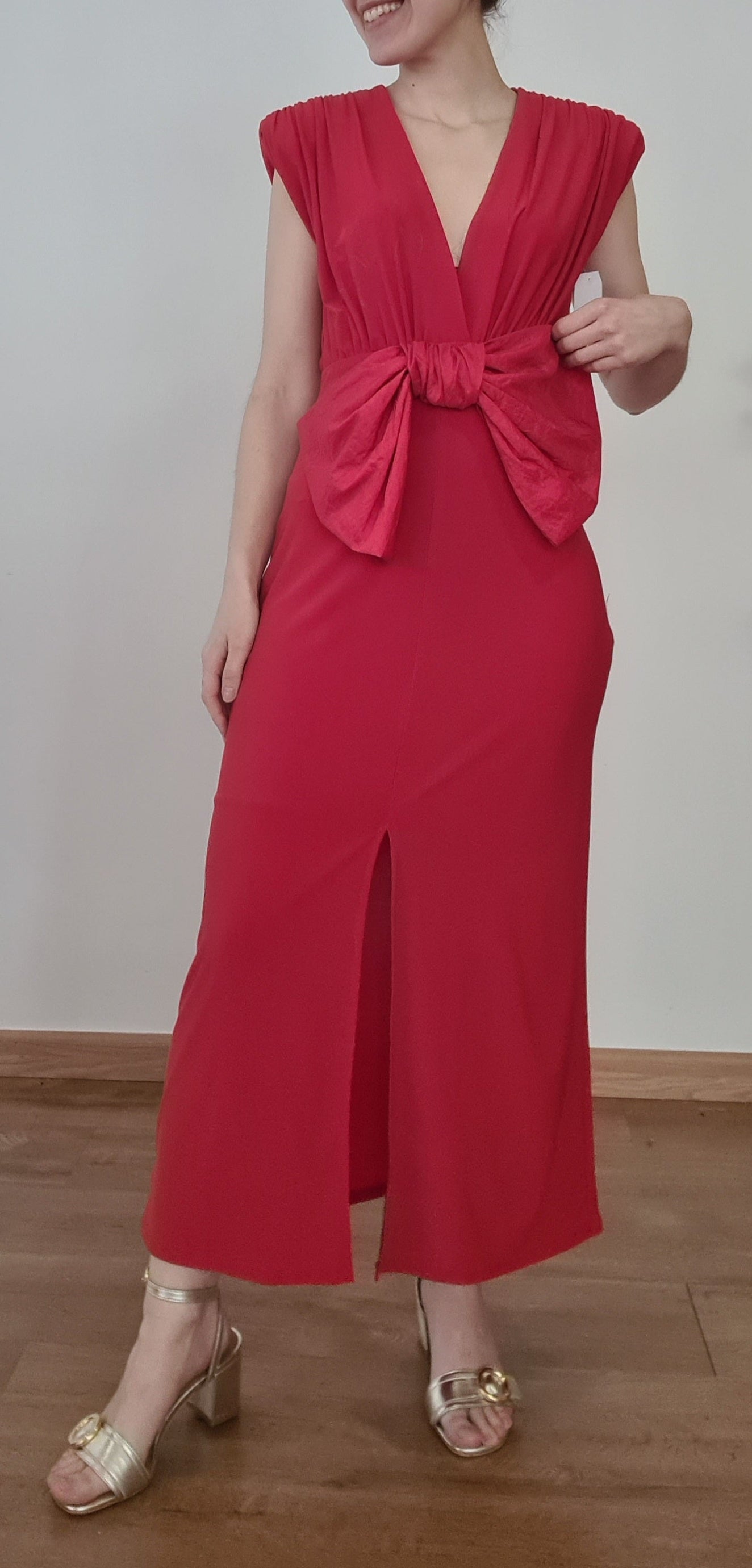 Vestido Rojo Lazo
