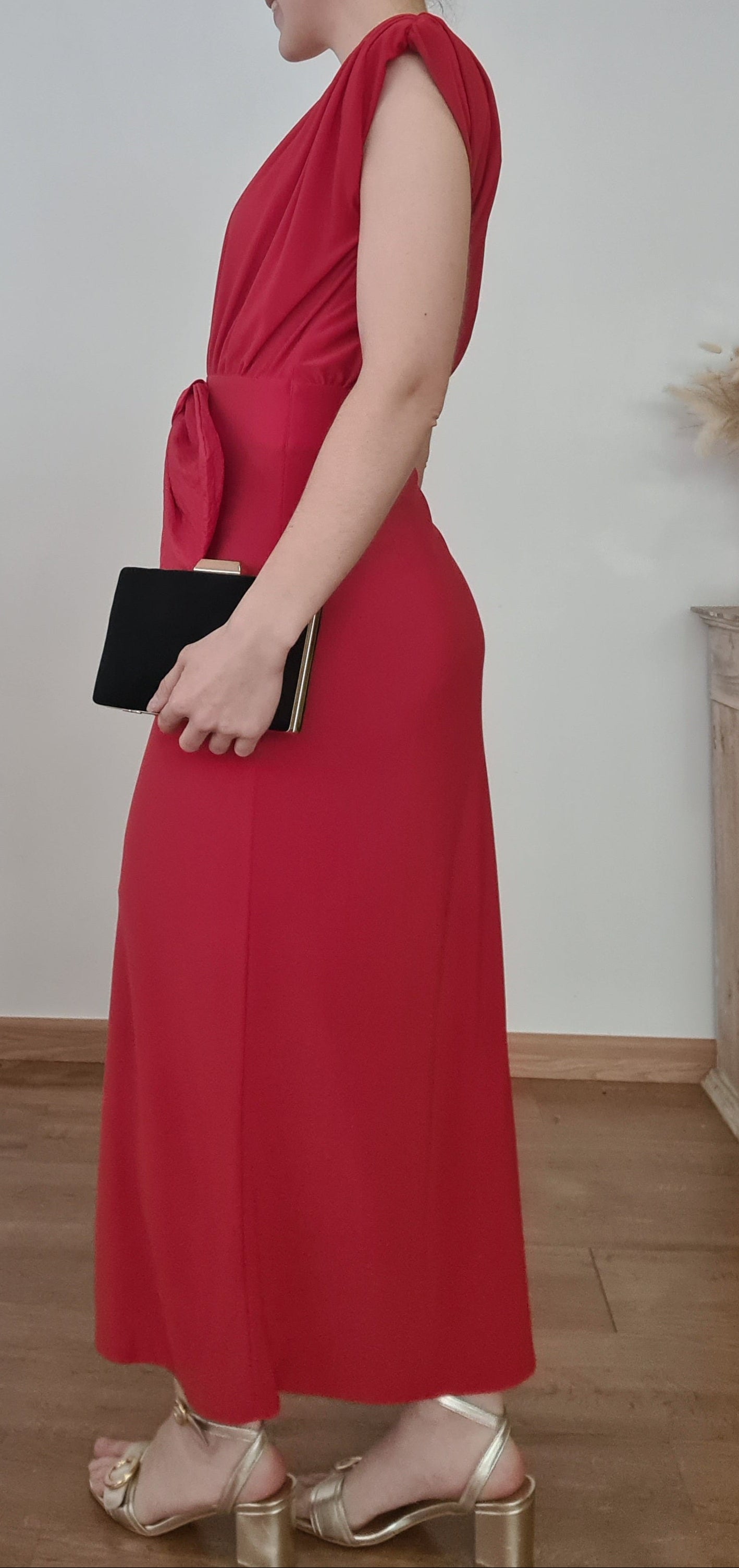 Vestido Rojo Lazo