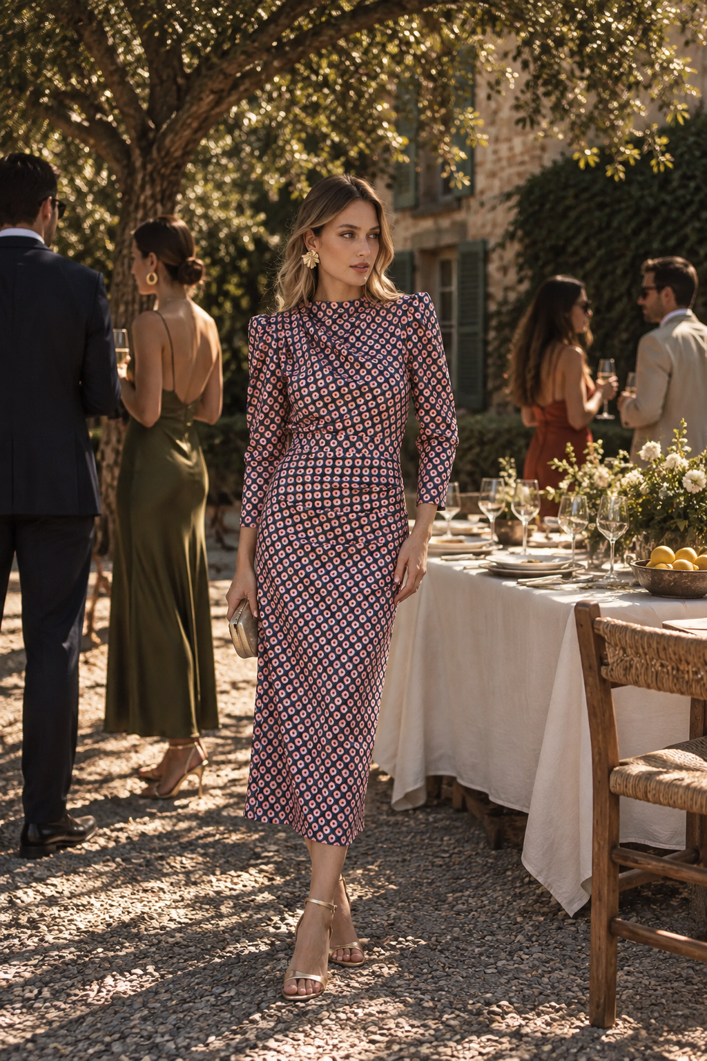 Vestido Ika Estampado Geometrico