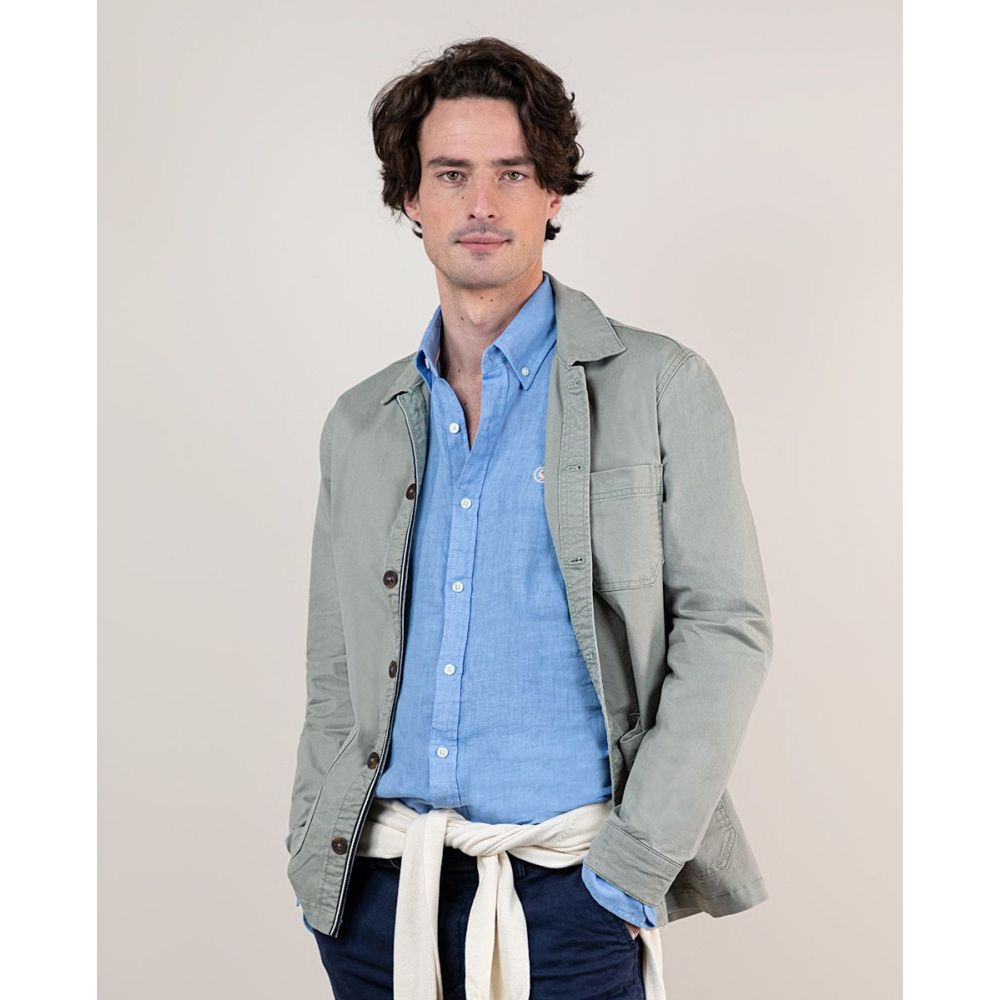 Sobrecamisa Algodon Verde