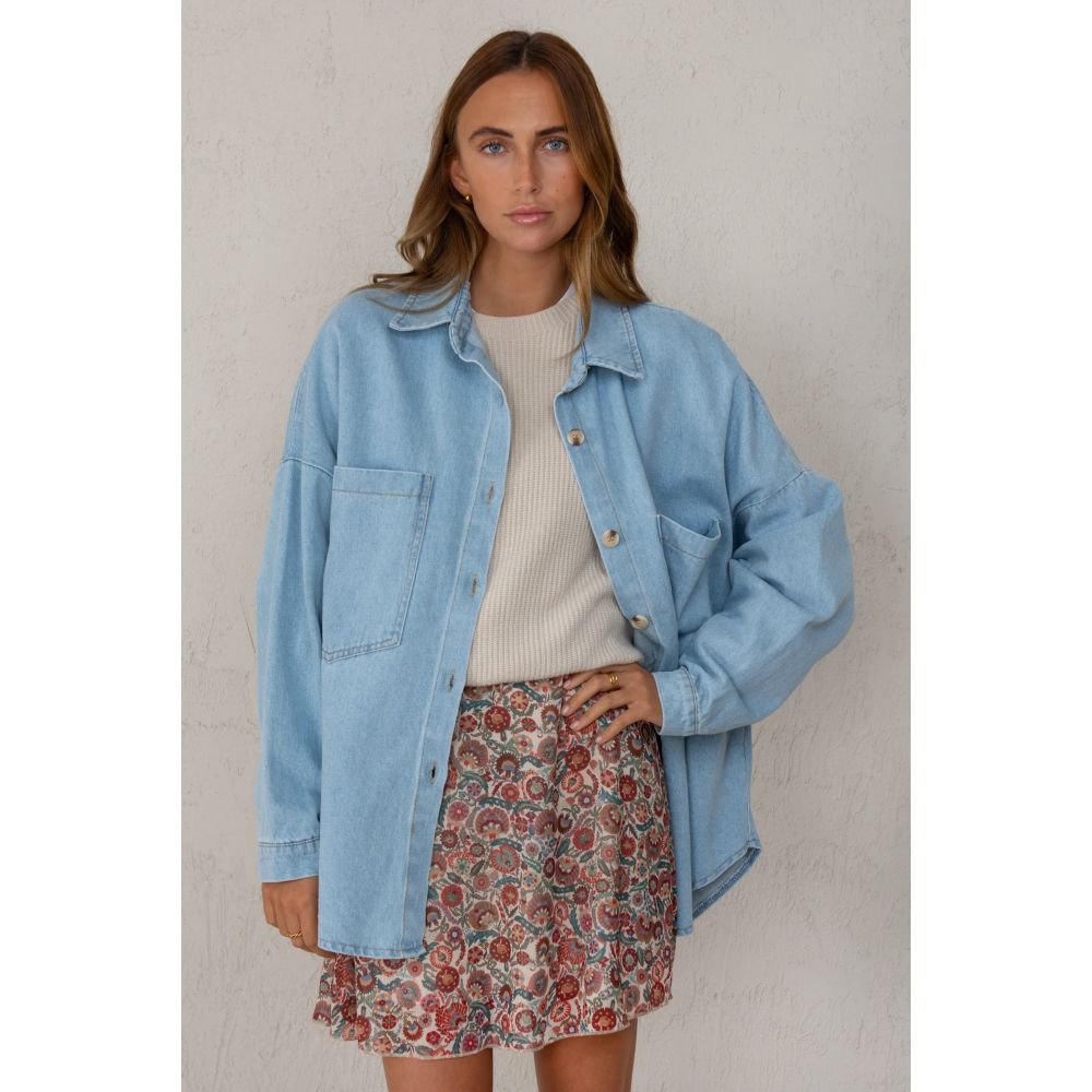 Chaqueta Celia Denim Claro